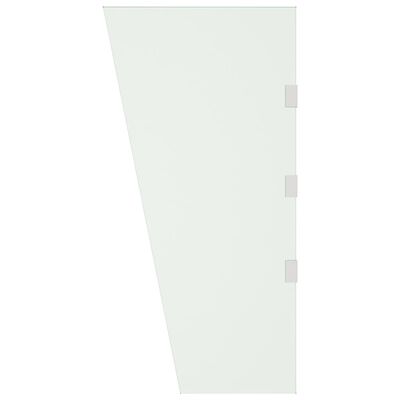 vidaXL sānu paneļi durvju nojumei, 2 gab., caurspīdīgs rūdīts stikls