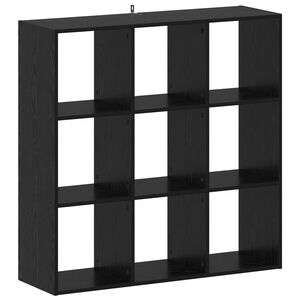vidaXL Grāmatu skapis Melns ozols 102 x 32 x 102 cm