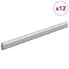 vidaXL Skapja stieple 12 gab. Sudraba 371,5 x 15 x 29 mm