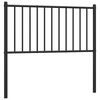 vidaXL rezerves galvgalis, metāls, melns, 90 cm