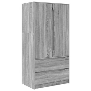 vidaXL Skapis Pelēka Sonoma 79,5 x 49 x 156 cm Inženierijas koks