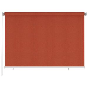 vidaXL āra rullo žalūzijas, 225 (platums) x 140 (augstums) cm, terakota, HDPE