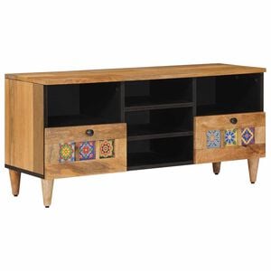 vidaXL Televizora skapī&scaron;a Dabiska 100 x 33 x 46 cm Cieta mango koksne