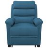 vidaXL masāžas krēsls, paceļams, zils samts