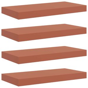 vidaXL Sienas plaukts 4 gab. Sarkana 50 x 23,5 x 3,8 cm