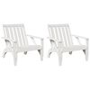vidaXL dārza Adirondack stila krēsli, 2 gab., 75x77x77cm, priedes koks