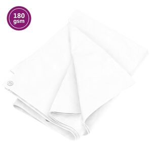 vidaXL brezenta pārklājs, tents, 180 g/m&sup2;, 2x3 m, balts, HDPE