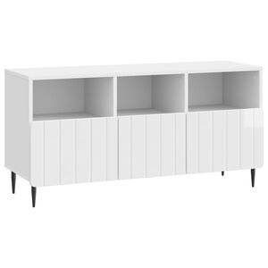 vidaXL Televizora skapī&scaron;a Spīdīgi balts 102 x 34,5 x 50 cm