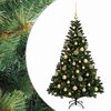 vidaXL Mākslīgā Ziemassvētku eglīte ar rotājumiem 120 cm 150 LED