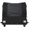 vidaXL velosipēda piekabe, 45 kg, melna, dzelzs