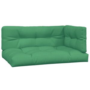 vidaXL pale&scaron;u matrači, 3 gab., zaļ&scaron; audums