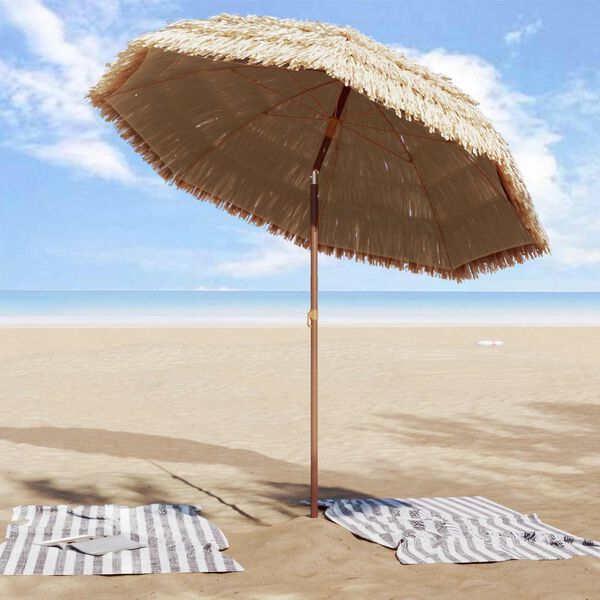 vidaXL Dārza parasols Dabiska 205 x 205 x 210 cm