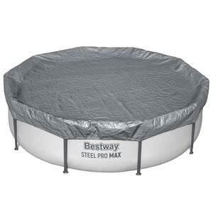 Bestway Baseina vāks &Oslash;3,05 m Apaļ&scaron; Poliesters Pelēka