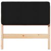 vidaXL Mīkstināts gultas galvgalis Brūns un melns 80 cm