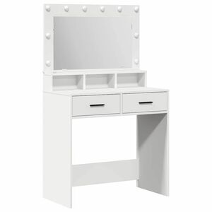 vidaXL Dressing galds Balts 79 x 41 x 135 cm Inženierijas koks