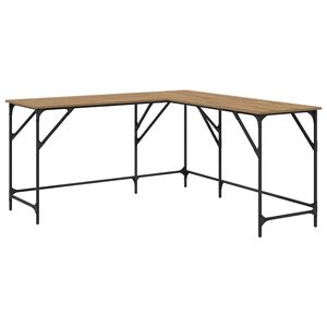 vidaXL Galds Artisānā ozols Inženierijas koks 149 x 149 x 75 cm