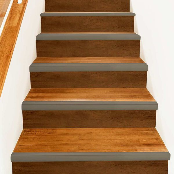 vidaXL Pakāpienu malu profili 30 pcs &scaron;ampanie&scaron;a 67 x 3.5 x 3 cm