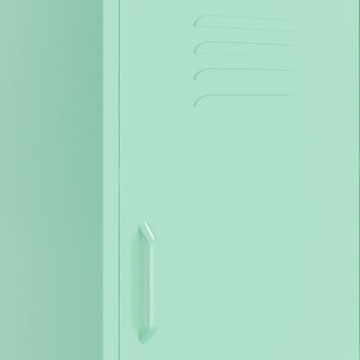 vidaXL skapītis, 42,5x35x101,5 cm, tērauds, piparmētru zaļš