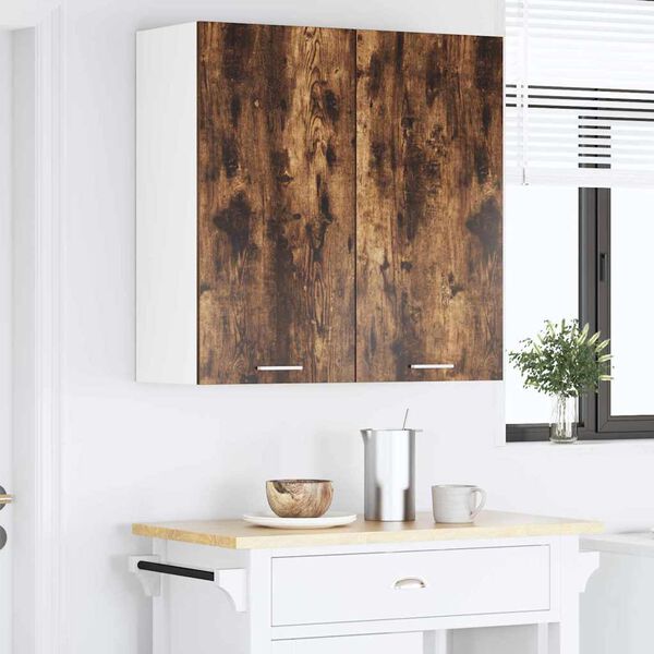 vidaXL Piekarams skapītis ar durvīm Riga Dūmaka ozols 80 x 31 x 80 cm