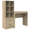 vidaXL Galds Sonoma ozols 125,5 x 40 x 127 cm 2 gab.
