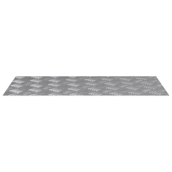 vidaXL Trepju paklājs Taisnstūra 4 pcs Sudraba 80 x 40 cm Alumīnijs