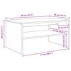 vidaXL Kafijas galdiņ&scaron; Balts 80 x 50 x 40 cm Inženierijas koks