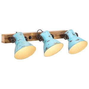 vidaXL sienas lampa, 25 W, bružāti zila, 65x25 cm E27