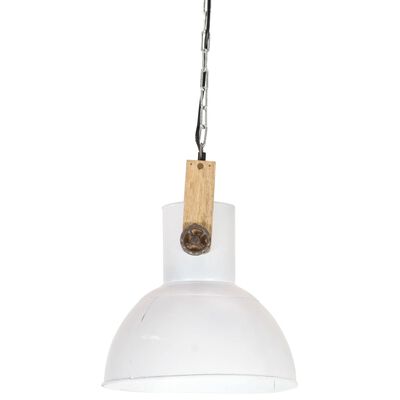 vidaXL griestu lampa, industriāls dizains, balta, 25 W, 32 cm, E27