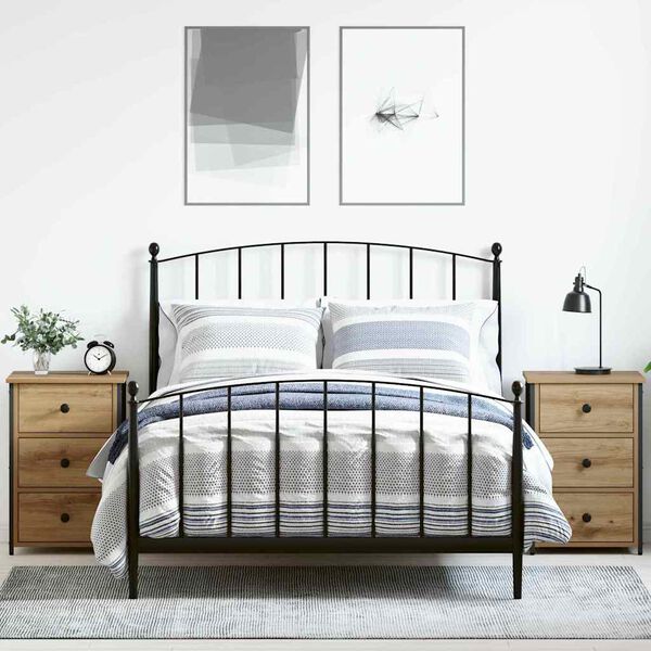 vidaXL Nakts skapītis ar atvilktni 2 pcs Brūna 40 x 36 x 60 cm