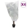 vidaXL augu pārsegi ar aukliņu, 4 gab., 70 g/m&sup2;, 0,8x1,2 m