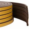 vidaXL Pa&scaron;līmējo&scaron;ā loga blīve Brūna 10 x 4 mm 12 m EPDM putas