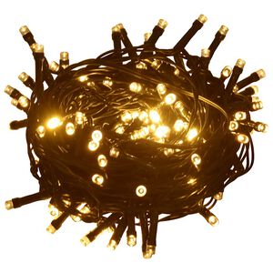 vidaXL lampiņu virtene, 2000 LED, IP44, 200 m, silti balta