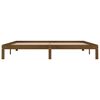 vidaXL gultas rāmis, medus brūns, priedes masīvkoks, 200x200 cm