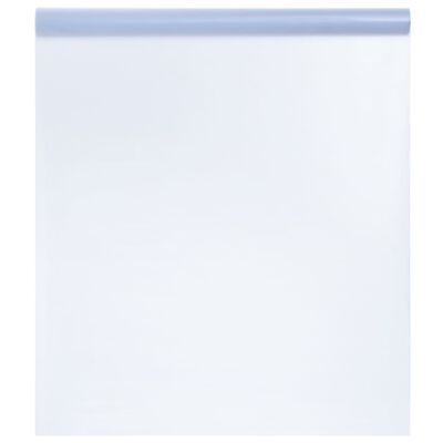 vidaXL loga plēve, matēta, caurspīdīga, pelēka, 45x1000 cm, PVC