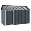 vidaXL Putnu būris Antracīts 215 x 112 x 141 cm Cinkots tērauds