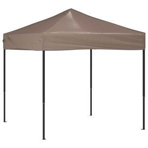 vidaXL svinību nojume, saliekama, pelēkbrūna, 2x2 m