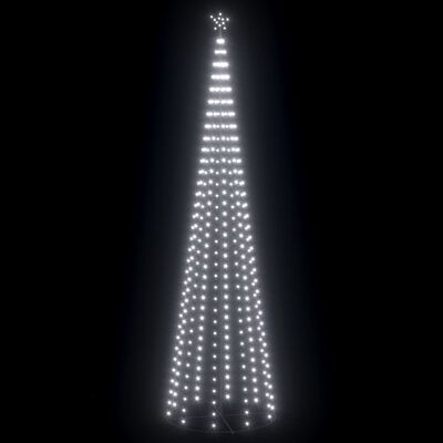 vidaXL Ziemassvētku koks, 752 vēsi baltas LED lampiņas, 160x500 cm