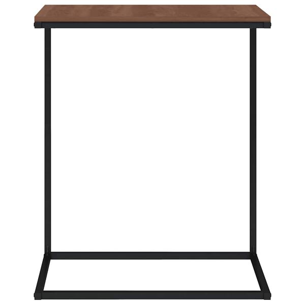 vidaXL galdiņ&scaron;, melns, 55x35x66 cm, inženierijas koks