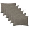 vidaXL Spilvenu pārvalks 6 pcs HEERLEN Gai&scaron;i pelēka 40 x 60 cm Samts