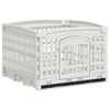 vidaXL 4 paneļu suņu rotaļu laukums 122 x 106,5 x 82 cm Plastmasa