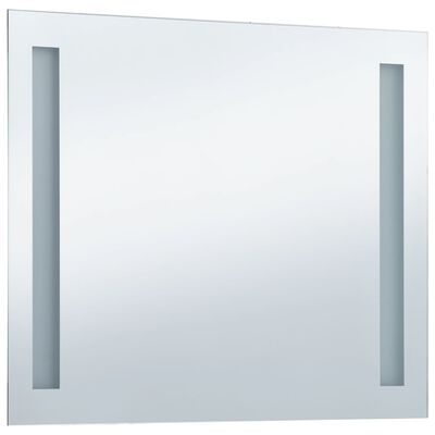 vidaXL vannasistabas sienas spogulis ar LED apgaismojumu, 80x60 cm