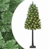 vidaXL Mākslīgā Saliekamā Ziemassvētku Egle 120 cm 150 LED Silti balts