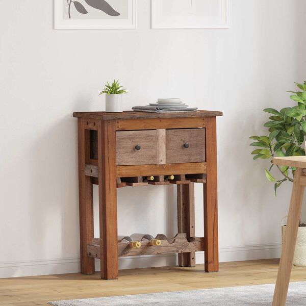 vidaXL Plakans Brūna 60 x 30 x 70 cm Cietais atjaunotais koks