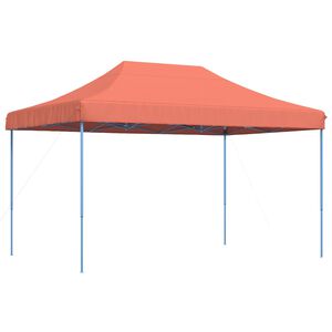 vidaXL Balles telts 292 x 440 x 315 cm Sarkanbrūns Oksforda audums