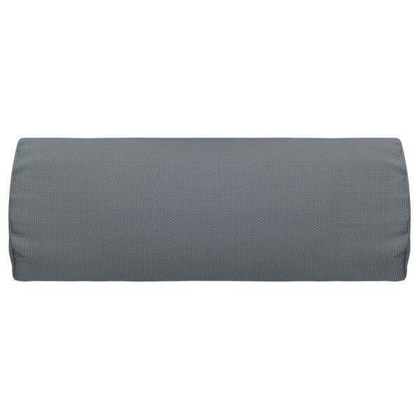 vidaXL pludmales krēsla galvas balsts, 40x7,5x15 cm, pelēks tekstilēns