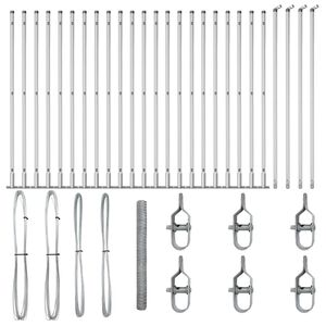 vidaXL Žoga āķis Sudraba