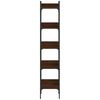 vidaXL grāmatu plaukts, 5 līmeņi, brūns, 35x30x174 cm, koks