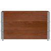 vidaXL pale&scaron;u apmales, 3 gab., brūns, 100x50 cm, priedes masīvkoks