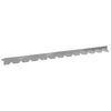 vidaXL Zāliena Apmale 30 pcs 102 x 4 x 4 cm Tērauds Sudraba