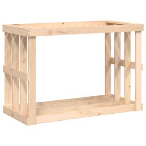 vidaXL malkas plaukts, 108x52x74 cm, lieto&scaron;anai ārā, priedes koks
